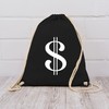Dollar Drawstring Gym Bag for Carnival & Fancy Dress, Customisable