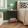 VECELO Nightstand Set of 2, X-Design End Side Table with
