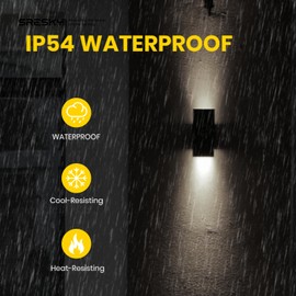 SOTTLOT 3000K Solar Wall Lights Outdoor, and 4000K Solar Wall Light with Motion Sensor