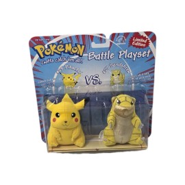 Applause POKÉMON BATTLE PLAYSET PIKACHU#25 vs SANDSHREW#27  APPLAUSE  1999 NEW SEALED