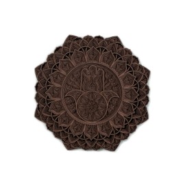 Vrinda® Pre-Laminate Hamsa, MDF Wooden Wall Decor Art – 1 Inch Thick - Multi-layered Design, Approx. 24 Inches - Handcrafted Elegance for Home or Office