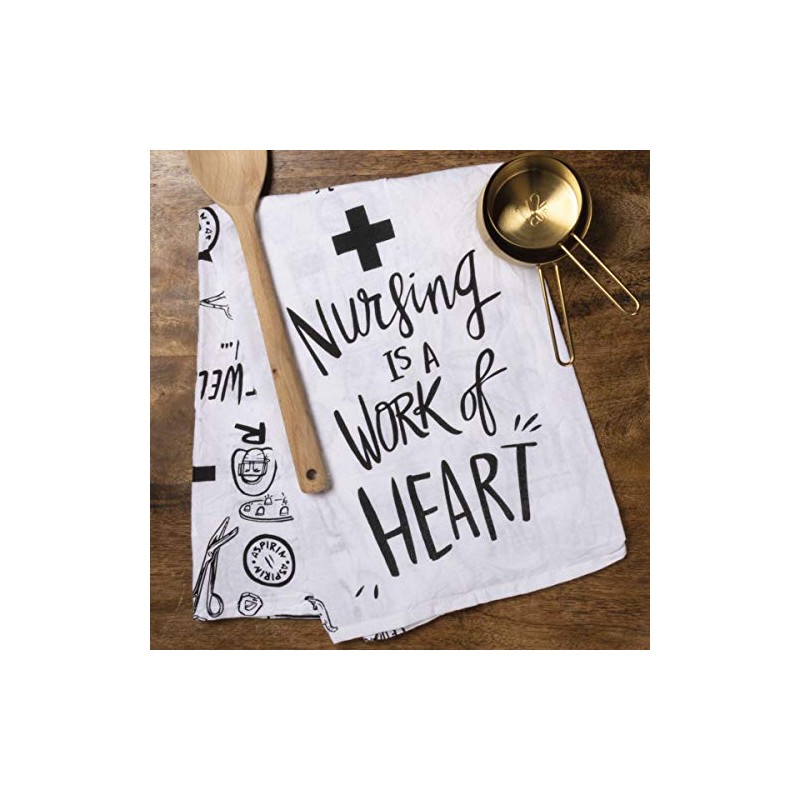 Primitives by Kathy LOL Dish Towel, 28"x 28", Nursing is