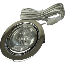 FRS Halogen Recessed Downlight 12v 20w Under Unit Cabinet Cupboard Chrome Warm White (Transformer Required), FR20ECCH