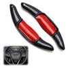 iJDMTOY High Gloss Black Genuine Carbon Fiber Large Paddle Extensions