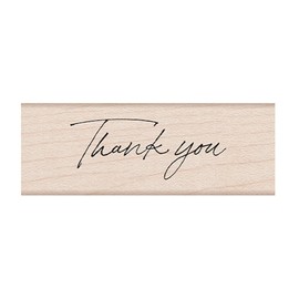 Hero Arts C6467 Wood Block Stamp, Cursive Thank You