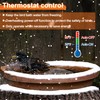 Saillong Bird Bath Deicer Heated Rock, 80W Submersible Utility Decorative