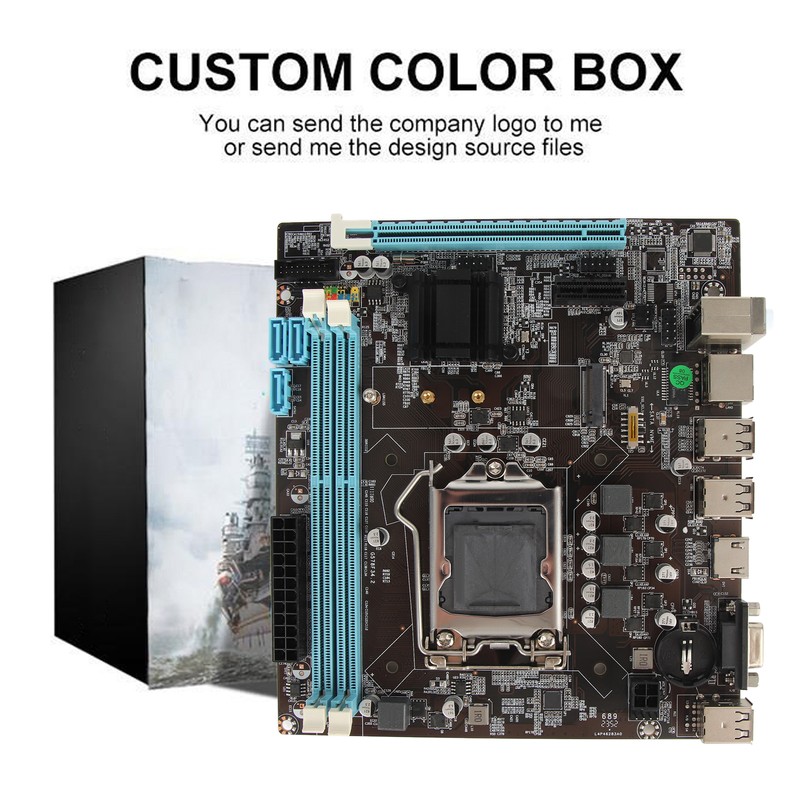 H61 Mining Mainboard LGA 1155 Support NVME M.2 WiFi VGA