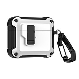TSVSXS Lock Case Compatible with AirPods 4 with Active Noise Cancellation with Keychain, Military Rugged Armor Shockproof Protective Cover Compatible with AirPods 4