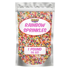 Colorful Sprinkles for Ice Cream & Donuts – Edible Toppings for Baking & Desserts, 1 Pound (16oz)