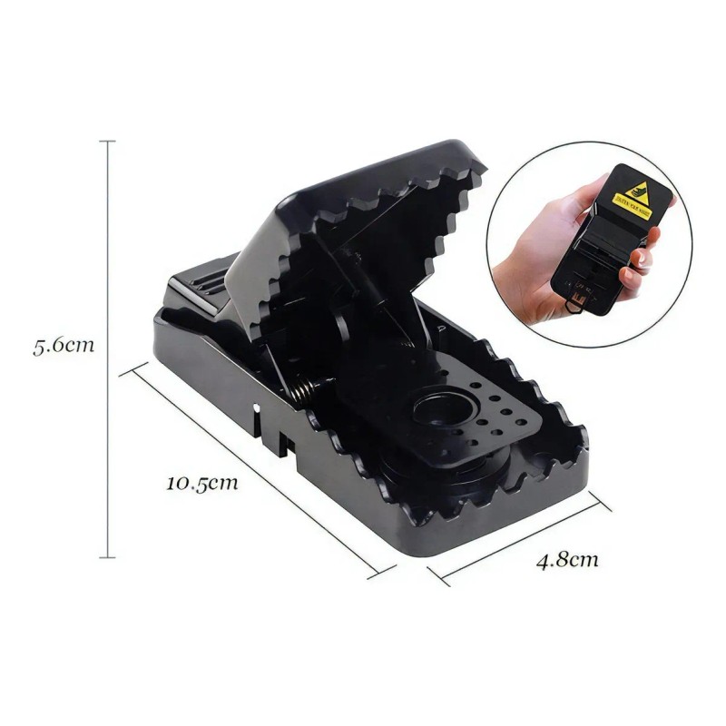 Trampa Para Ratones Ratas De Golpe Dentada 6PK