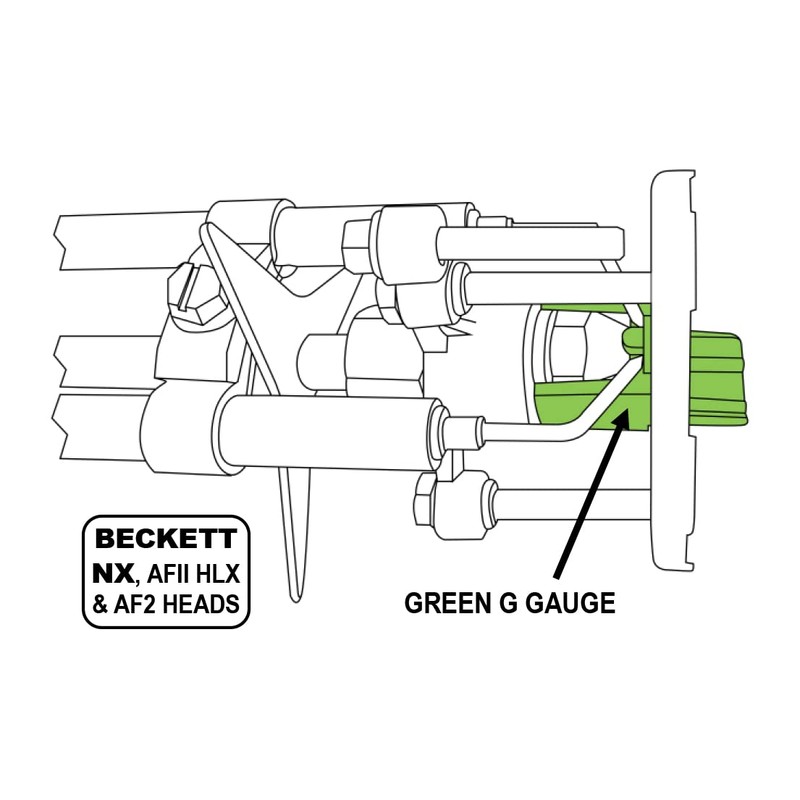 Green G Gauge Electrode Setting Gauge for Beckett AFII and