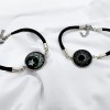 2pc Pulseras Para Parejas De Sol Y Luna Brilla Oscuridad