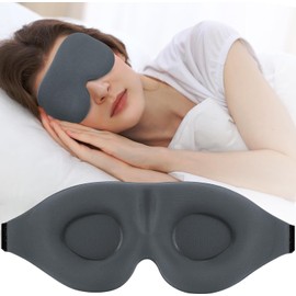Antifaz para Dormir 3D, 100 Bloqueo de Luz, Cómodo y Ajustable  Máscara de noche suave y cómoda para hombres y mujeres, bloqueo de luz para viajes,...