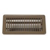 14" x 6" Floor Register,Brown