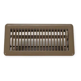 14" x 6" Floor Register,Brown