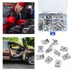 Pack of 100 Sheet Metal Nuts Car, U-Shaped Sheet Nuts,