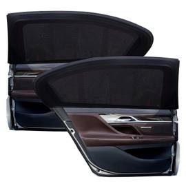Cortinas para Ventanas de Auto, Malla Mosquitera Elástica Universal para Ventanas Traseras y Laterales, Protección contra el Resplandor Solar, Reduce Rayos UV