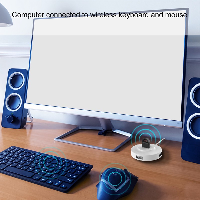 USB Bluetooth Adapter 2.4G Bluetooth 5.3 Dongle Receiver Wireless Transfer