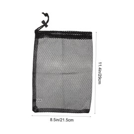 Gatuida 2Pcs Convenient Balls Pouch Durable Mesh Storage Bag for Golf Tennis Baseball Mouth Design Tear Drawstring for Sports Supplies