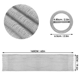 Women's Evening Sparkling Metallic Shawls and Wraps with Scarf Clip, Metallic Scarf for Bridal Weddings/Evening Party/Formal Dresses (Silver Gray)