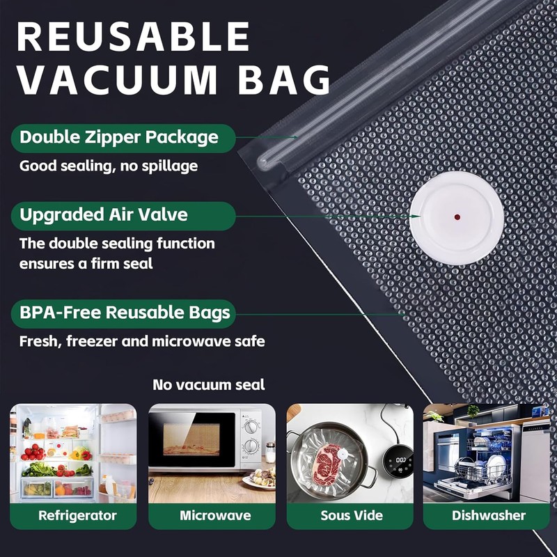 Handheld Vacuum Sealer for Food Storage, Compact Vacuum Sealer Machine