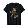 Playful Travel Cat with Suitcase for a Cool Style T-Shirt