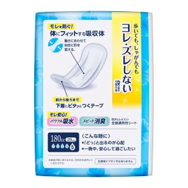 Relief Active Absorbent Napkins, Long and Night Use, 6.1 fl oz (180 cc), 14 Pieces, 11.4 inches (29 cm), For Women Light Urine Leak