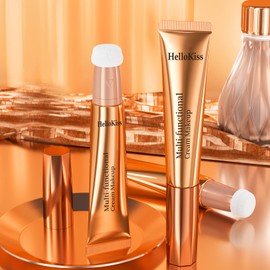 Vtrem Liquid Blush Stick for Eyes Lips Cheeks Face 3 Colors Matte Makeup Wand Contouring Natural 15ml Waterproof Sweatproof Blusher Sticks with Cushion Applicator