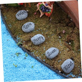 SUPVOX 20pcs Flowerpot Pebbles Polished Natural Decorative Stones for Aquariums and Gardens Vibrant Colors for Indoor and Outdoor Planting for Landscaping and Decor