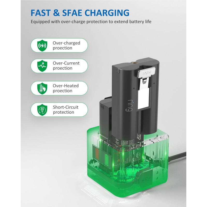 Ring Battery Charger Station, Ring Battery Charger Dock Compatible with