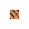 HABIKIP Gold Stackable Rings for Women Non Tarnish, Dainty Gold