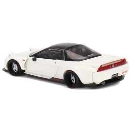 DCD for Honda NSX 'Kaido Works V2' 1/64 Diecast Model Car White Black Top with Special Design by Jun Imai Kaido House Miniature