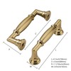 khtumeware 10 Pack 3-1/2 Inch(89mm) Brushed Brass Cabinet Pulls Heavy