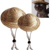 Novelty Summer Adjustable Pet Dog Outdoor Straw Hat Puppy Small