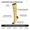 FATTTYCY Yellow Banana Compression Socks 15-20 mmHg For Women And