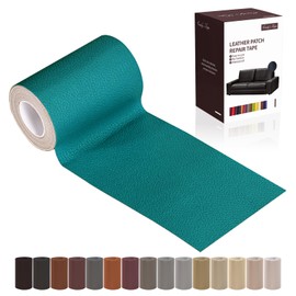 Leather Repair Patch Tape, Peacock Green 3 x 61 Inches Self Adhesive Leather Repair Kit for Furniture, Car Seat,Vinyl Leather Repair Kit for Office Chairs, Couch, Sofa, Luggage