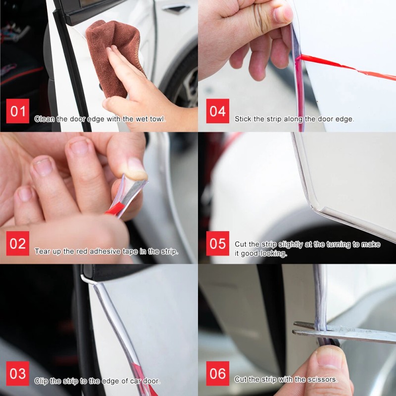 XUKEY Car Door Boot Edge Protector Strip Trim Rubber U