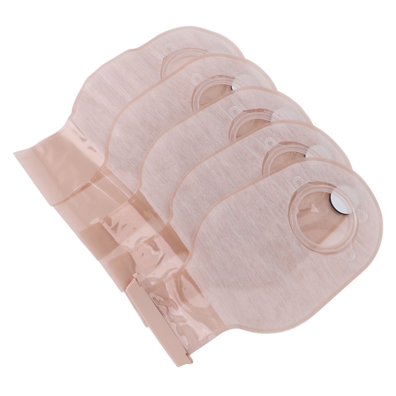 5PCS Colostomy Bags PE Leakproof Ostomy Pouch Ostomy Supplies for