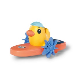 BABY born Splish Splash Surfing Berta, Colourful Bath Time Toy with Wind Up Wheels and Vibrant Orange Surfboard that floats on water, Wind Up Toddler Bath Toy, 837146 Zapf Creation