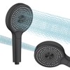 Round Large panel Showerhead with hose, High pressure 4-function shower