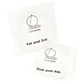 Picato 98733 12-36 Nickel Wound Irish Tuning Loop End 4-String Banjo, Set of 4 Pieces