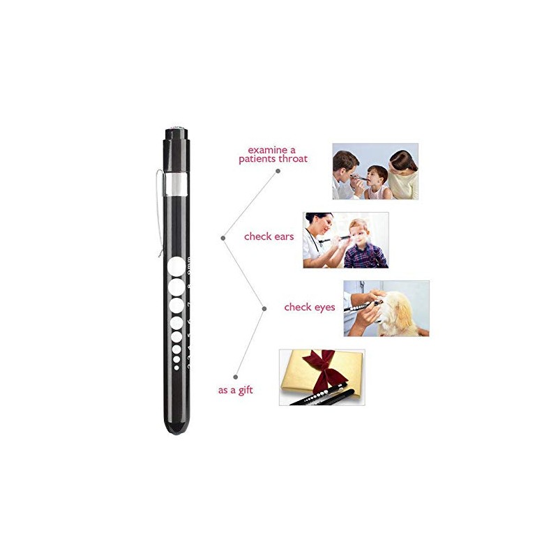 Supertool Mini Reusable LED Flashlight Torch for Home Doctors Nurses