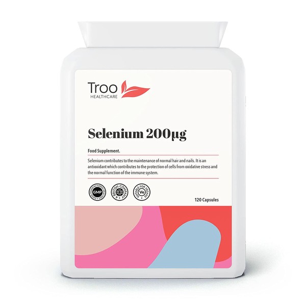 Selenium 200µg 120 Capsules - Essential Daily Antioxidant Mineral Supplement