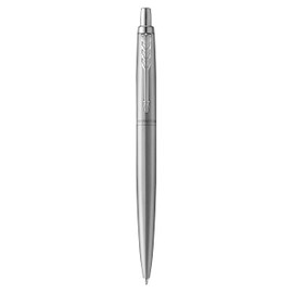 PARKER 2122760 Ballpoint Pen, Jotter XL Monochrome, Core Stainless Steel, Blue Blister Pack
