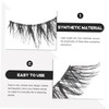 Baluue 5 Pairs Fake Lash Strip Set Half Lashes Extensions