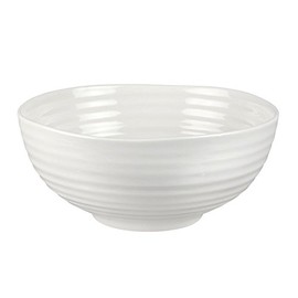 Portmeirion Sophie Conran White Noodle Bowl | Dinnerware Bowl for Ramen, Noodles, and Cereal | 7 Inch | Made from Fine Porcelain | Microwave and Dishwasher Safe