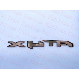 Auto 4PCS Grill Doors Rear Gloss Black  AT4X OVERLAY Emblem 2023+ GMC Sierra 1500