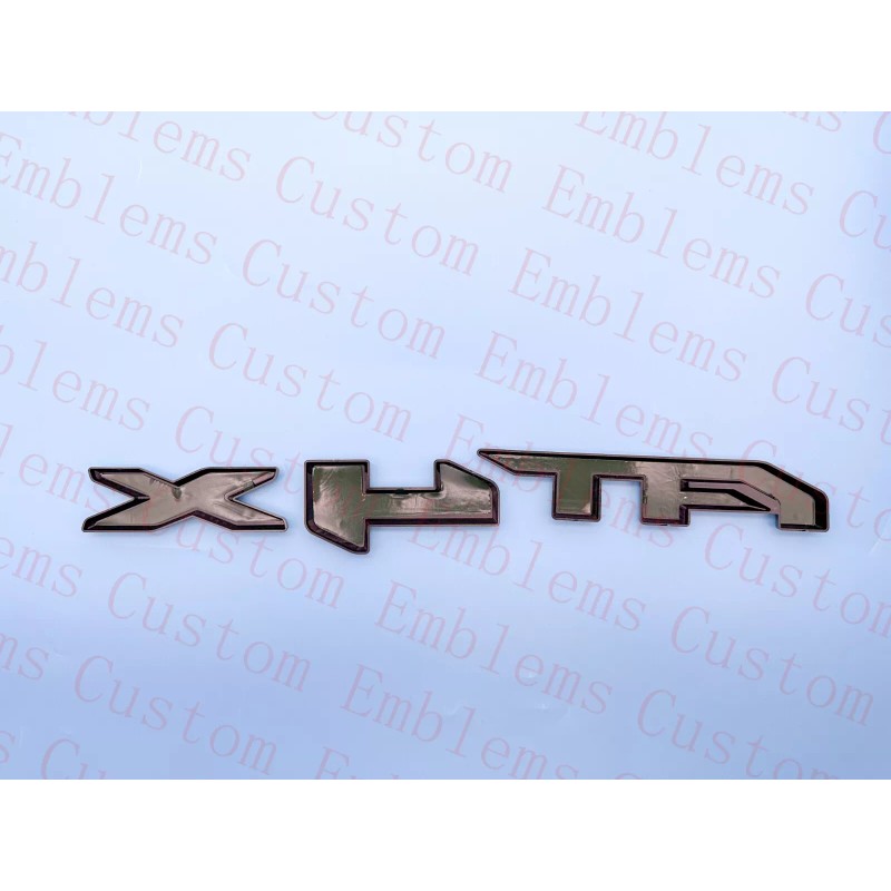 Auto 4PCS Grill Doors Rear Gloss Black AT4X OVERLAY Emblem