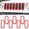 JeCar Front Grill Grille Inserts for 2016-2018 Jeep Renegade Unlimited