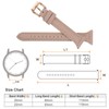 sourcing map Genuine Leather Watch Band 20mm Quick Release Elegant